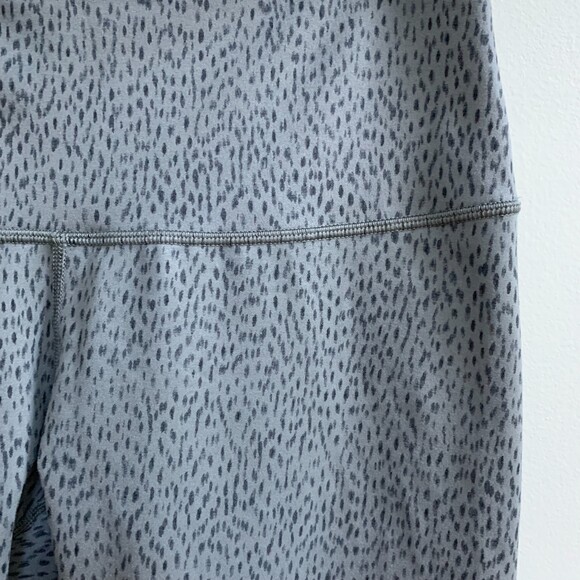 Lululemon Dottie Dash Wunder Under Legging Roll Down Fold Over 8-10 Full Length - Picture 11 of 12